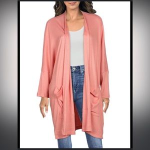 Anthropologie Oversized Maronie Cardigan sweater coral Fit Small Medium Large xl